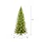 7.5ft. Pre-Lit Slim Balsam Spruce Artificial Christmas Tree, Warm White Low Voltage LED Lights